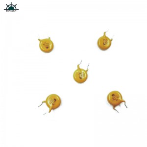 China ODM Passive Electronics Components, amarillo MOV 10mm HVR10D621K óxido de zinc Varistor